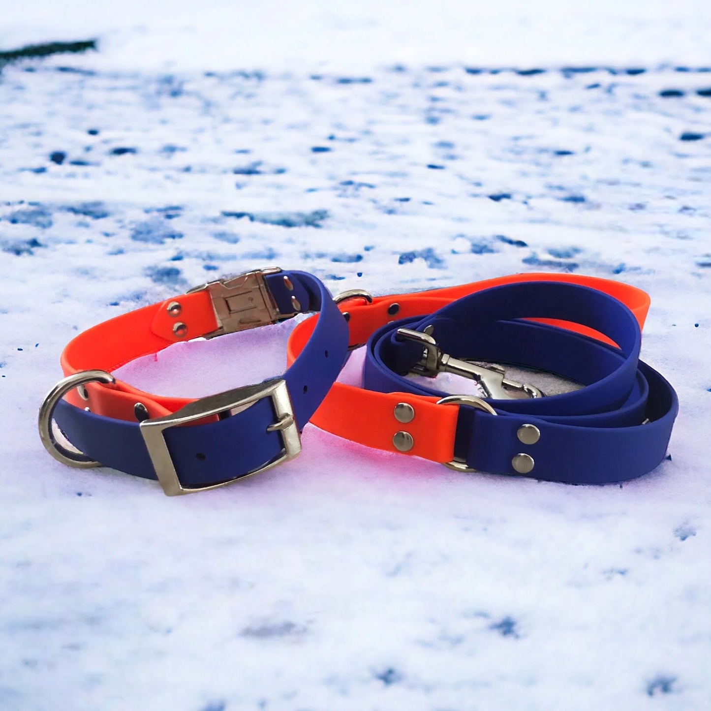 Oilers Colors ~ Collar & Leash Set